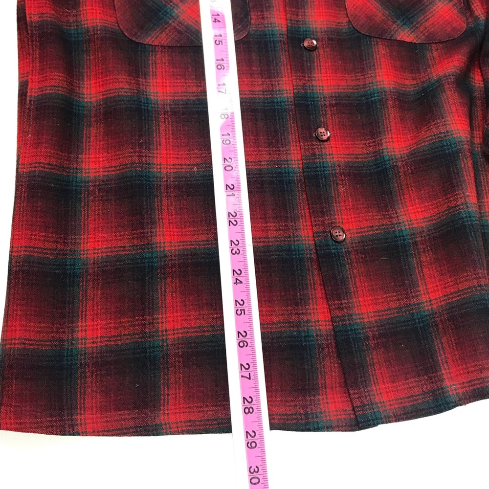 🛍 VTG Pendleton Woolrich Wool Plaid Board Shirt - Picture 6 of 9
